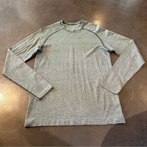 Lululemon Men’s Metal Vent 2.0 Long Sleeve Shirt - Aloe Green - Size Small